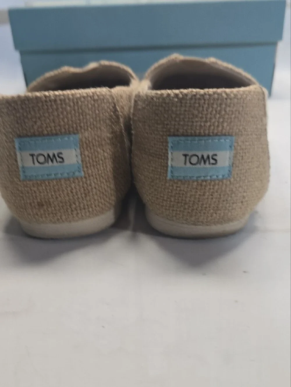 Toms Women's Slip-On Espadrilles in Natural Beige- Size 8W